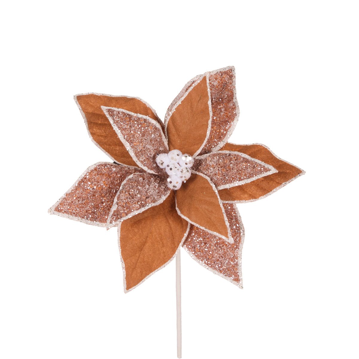 Frosted Gingerbread Poinsettia