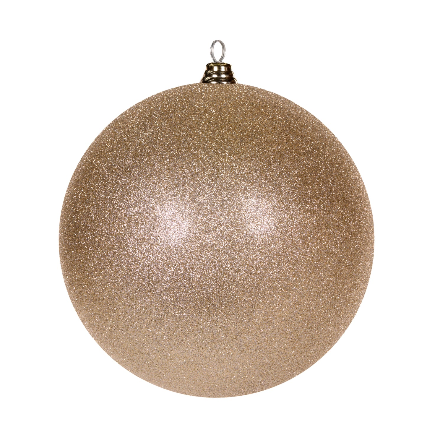 30cm Champagne Glitter Bauble