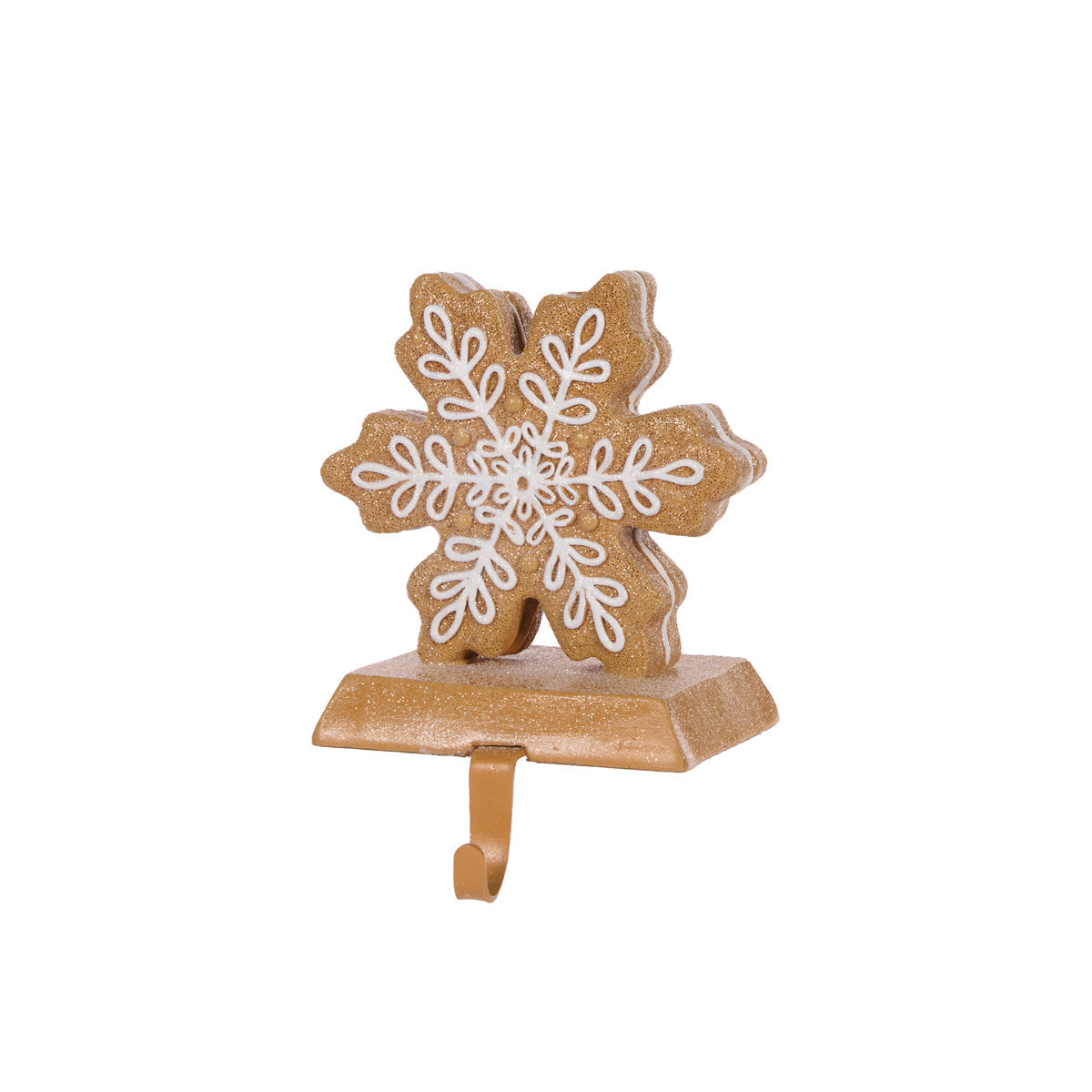 INTRICATE GINGERBREAD SNOWFLAKE STOCKING HOLDER