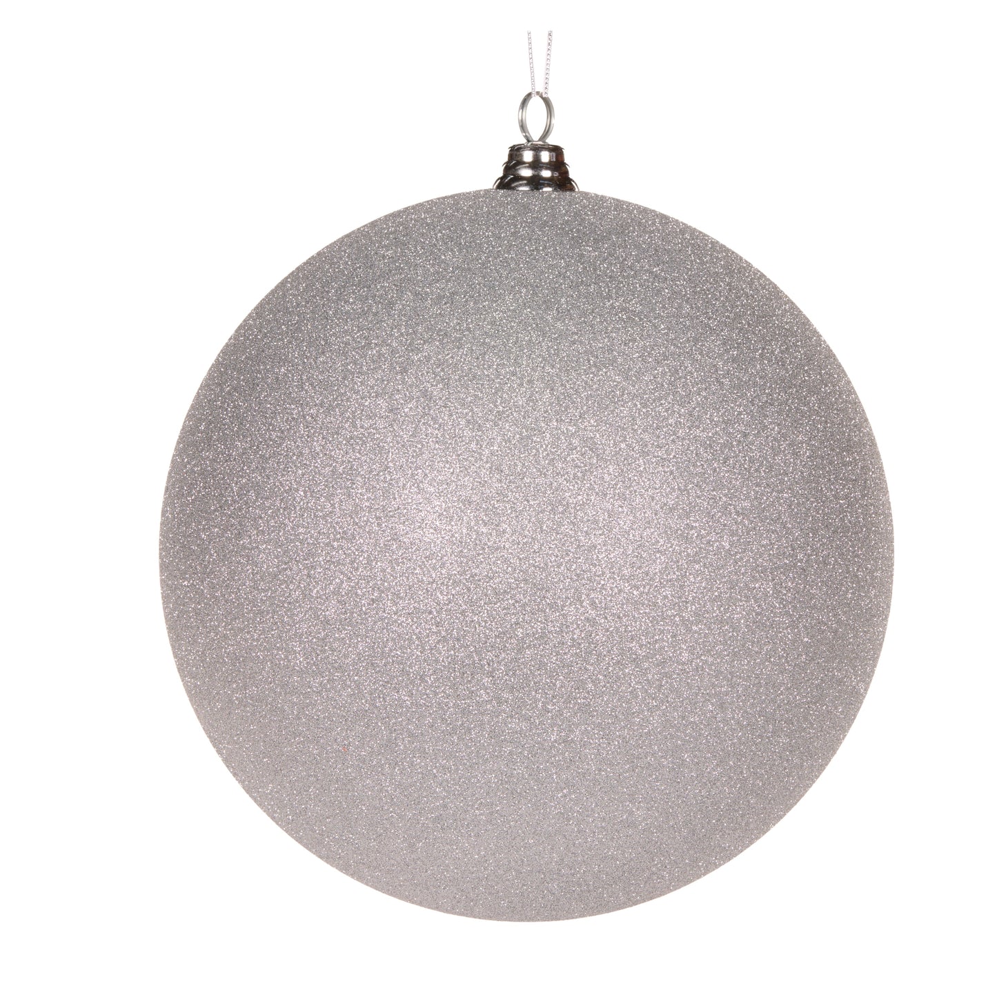 30cm Silver Glitter Bauble