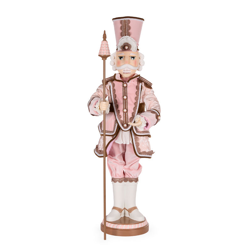 96cm Pastel Fabric Nutcracker With Staff