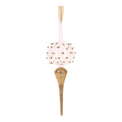 Gold Glittered Round Finial