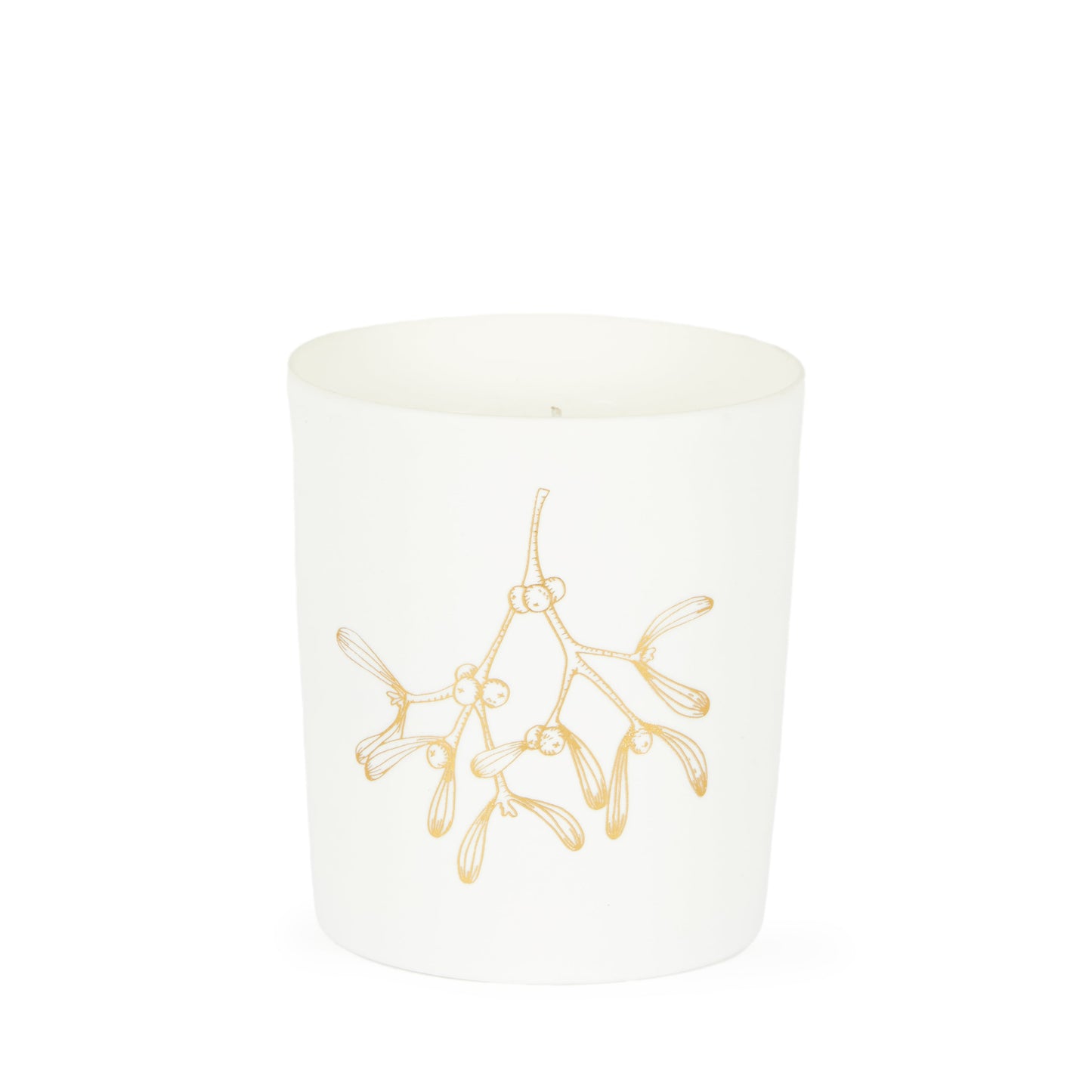 Porcelain Candle With Mistletoe
