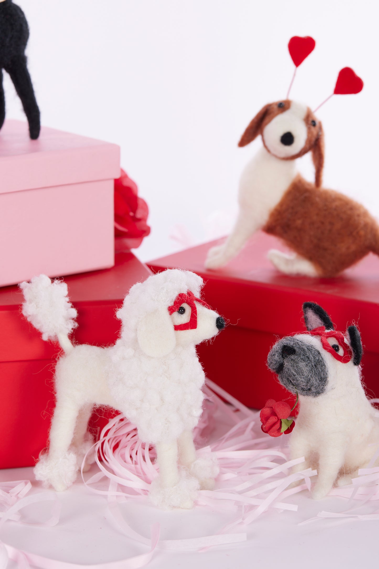 Wool Bulldog With Rose