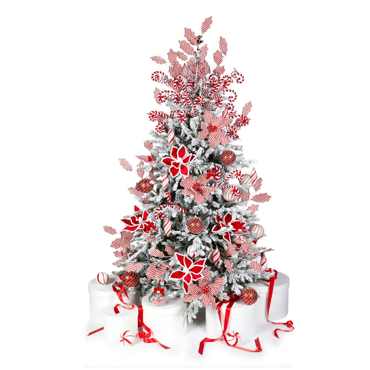 5.5 Ft Norwegian Pine Snow Tree - 420 Led