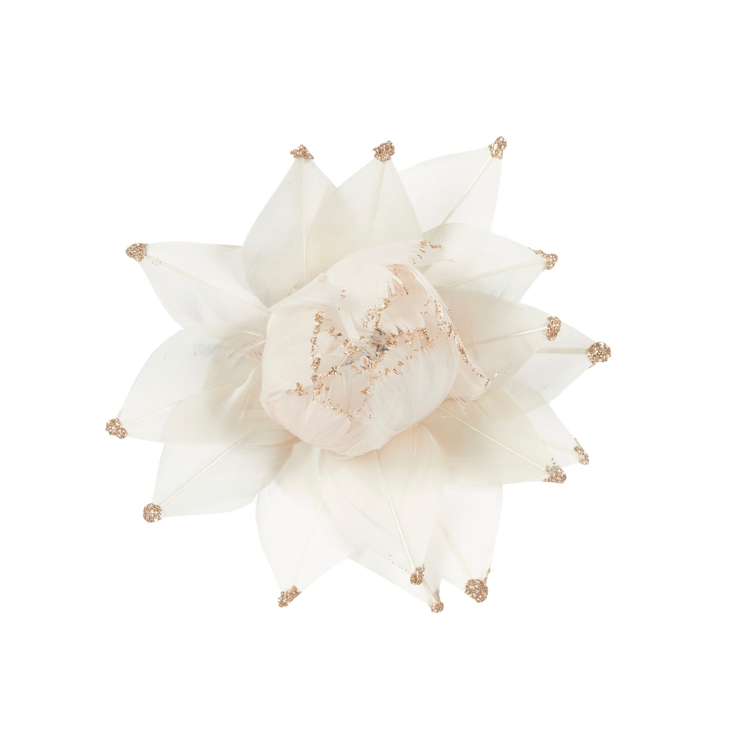 Champagne Leaf Clip Flower