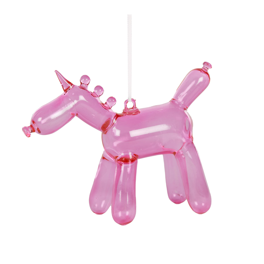 Hot Pink Unicorn Balloon Animal Hanging