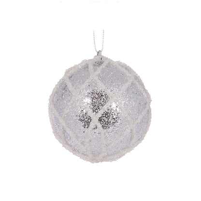 Mini Silver Lattice Bauble
