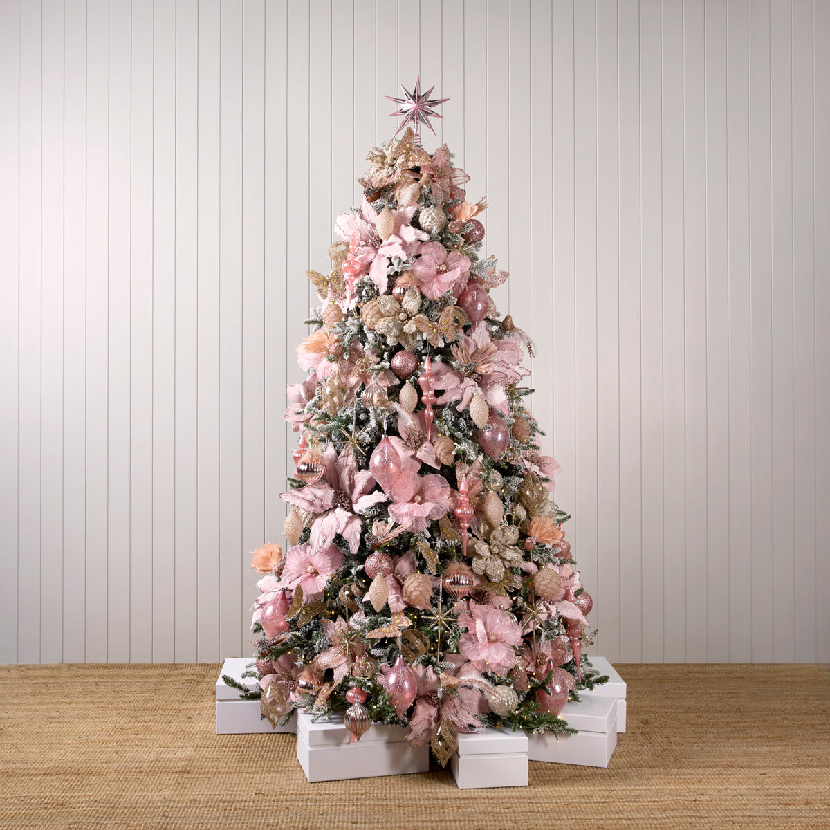 Pink Mistletoe Ornament Package 5.5Ft / 6Ft