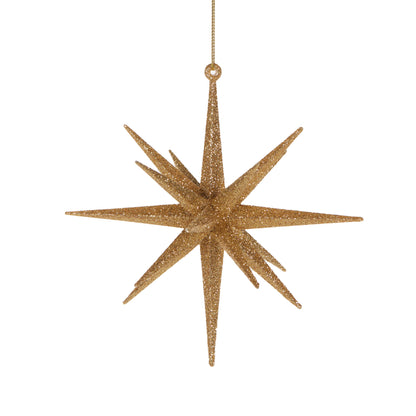 15cm Gold Glitter Orbit Hanging