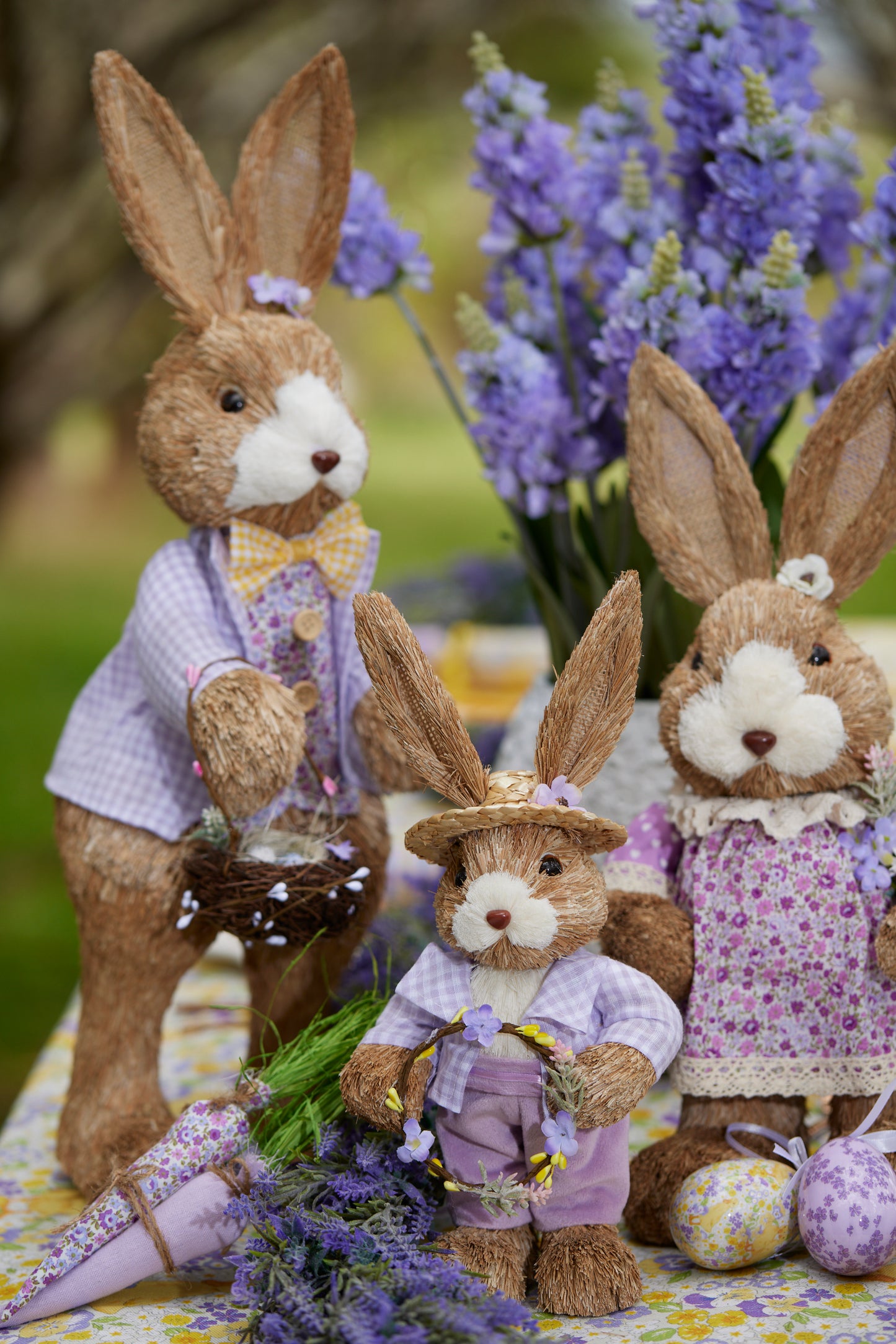 Linda Rabbit With Flowers