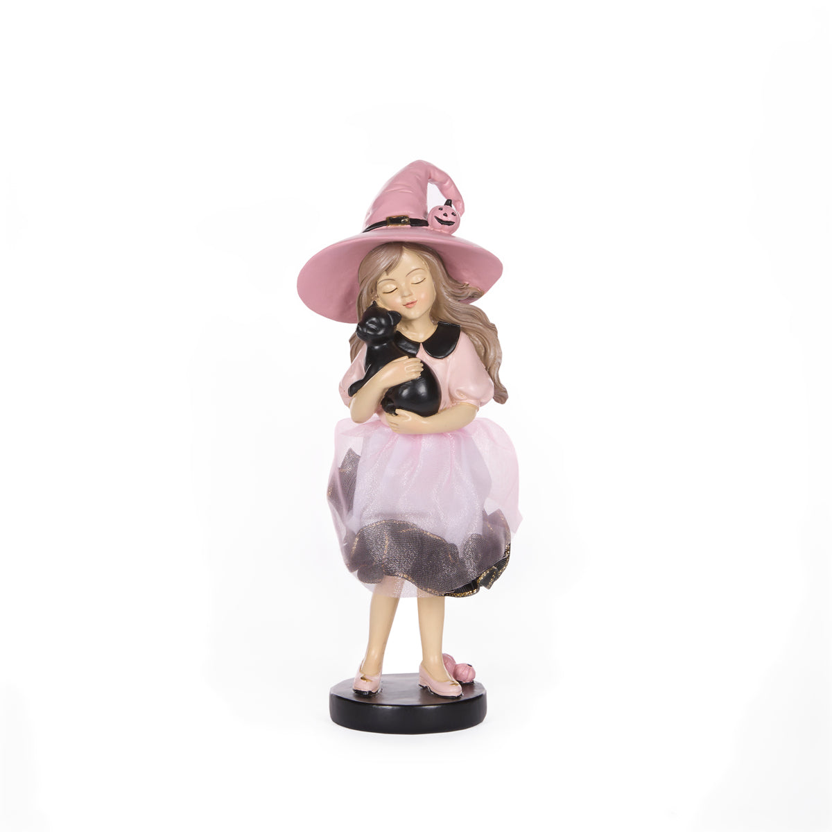 PINK WITCH WITH CAT