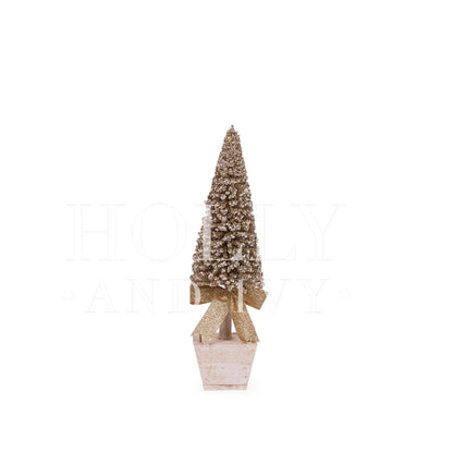 SMALL CHAMPAGNE TOPIARY TREE