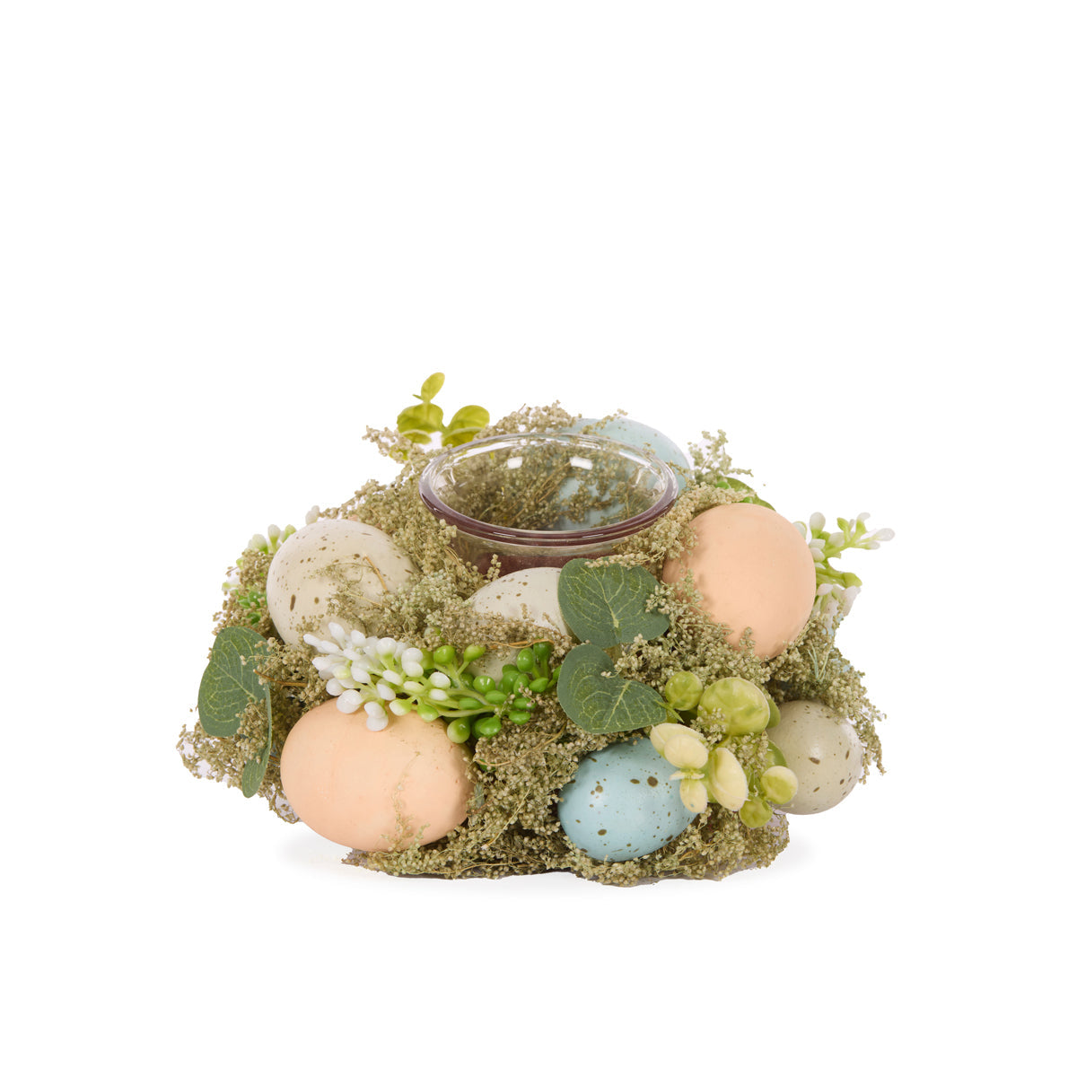 BLUE & GREEN EGGS T/LIGHT HOLDER