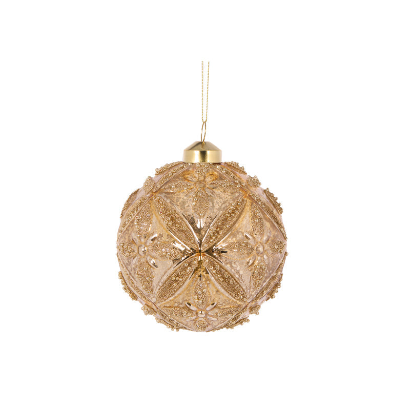 Gold Cut Beaded Bauble