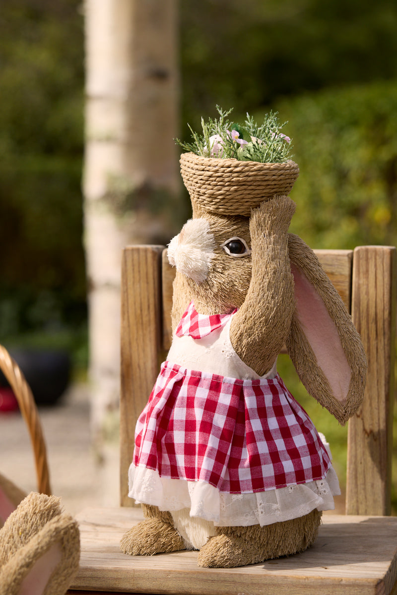 STRAWBERRY COTTAGE RABBIT WITH BASKET