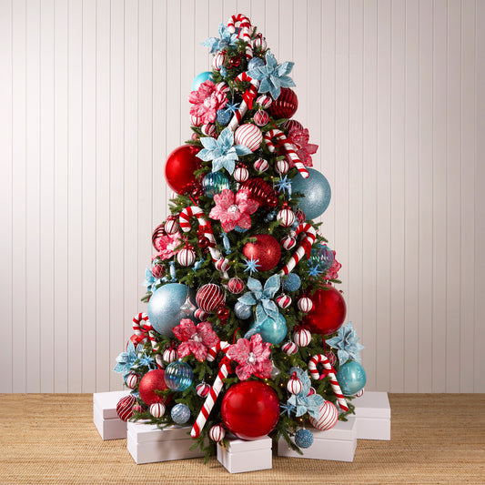 Frosted Peppermint Ornament Package 5.5Ft / 6Ft