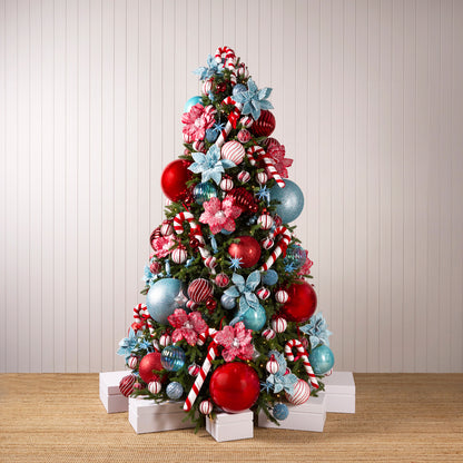 Frosted Peppermint Ornament Package 7.5Ft / 8Ft