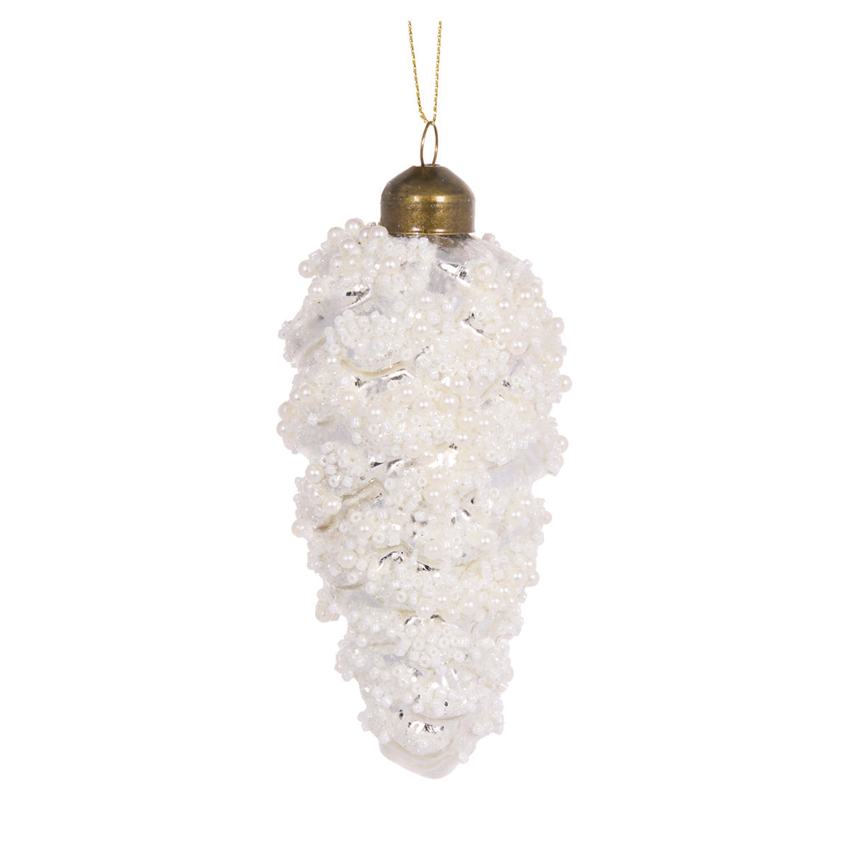 Frosted Pinecone Hanging