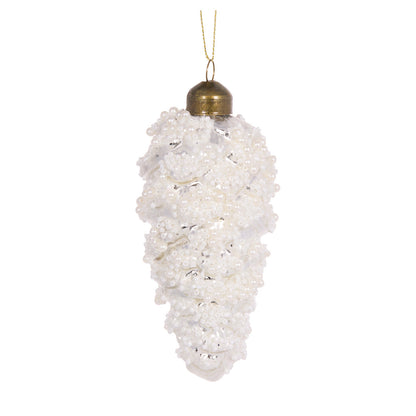 Frosted Pinecone Hanging