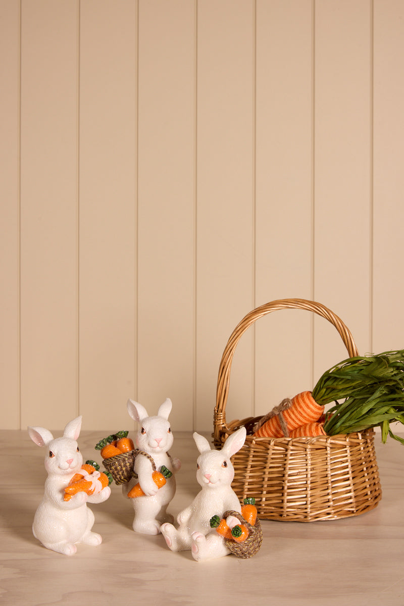 3 ASST CARROT BUNNIES