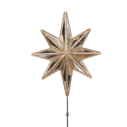 50cm Champagne Glittered Star Tree Topper