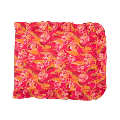 TANGLED TULIPS COTTON TABLE RUNNER