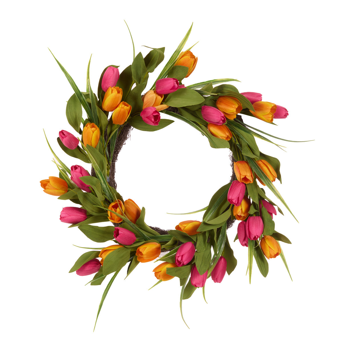 LUXE COLOURFUL TULIP WREATH