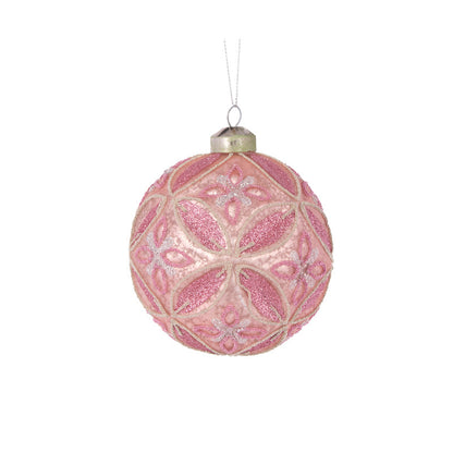 Rose Embossed Floret Bauble