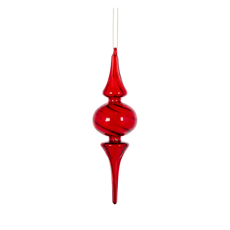 Glass Ruby Finial