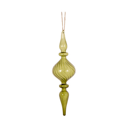 Transparent Green Minimal Finial