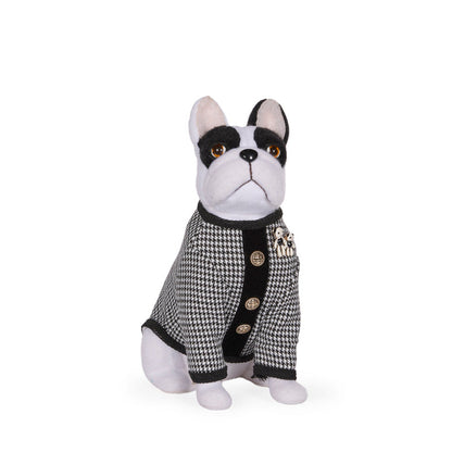Parisian Bulldog With Brooch