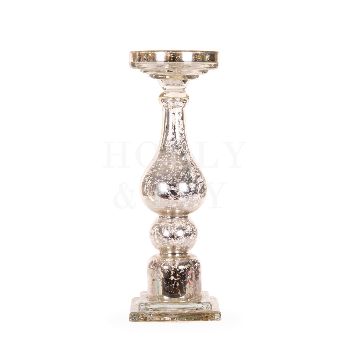 Large Mercury Pillar Candle Holder