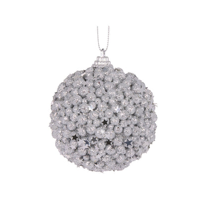 Mini Silver Stars Bauble