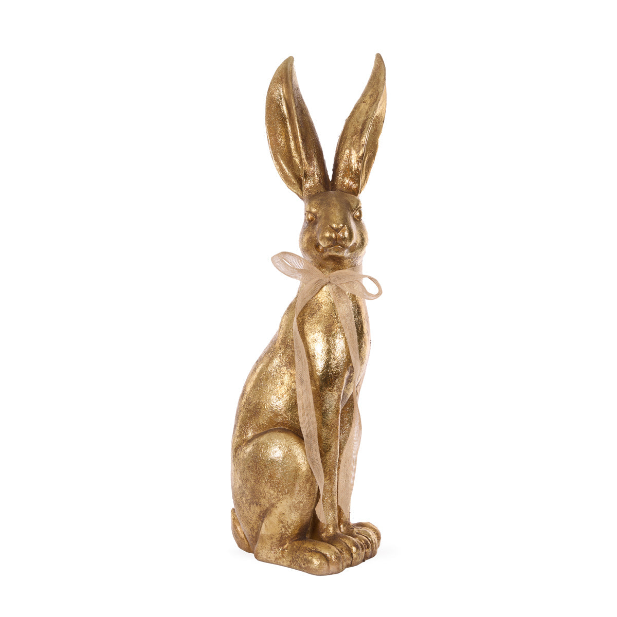 81.5 CM GILDED HARE WITH BOW