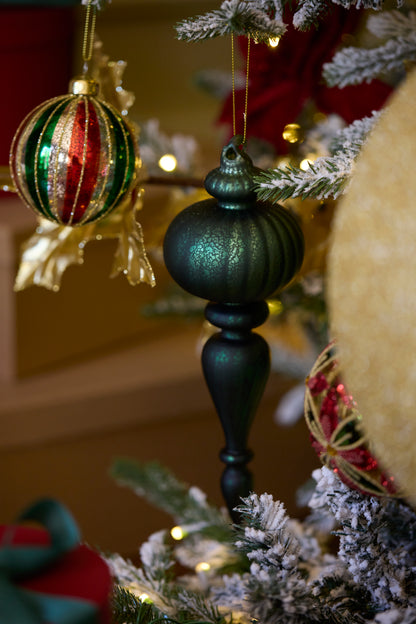 Frosted Green Finial