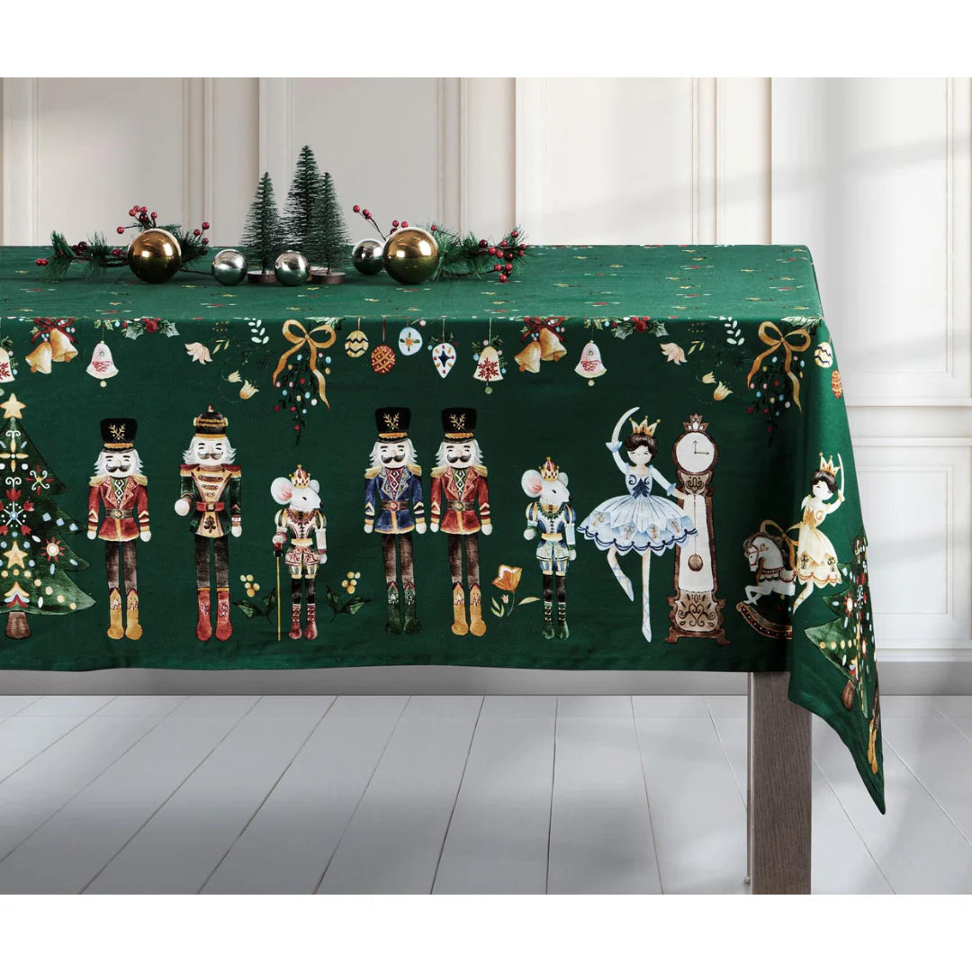 Christmas Wonderland Green Tablecloth