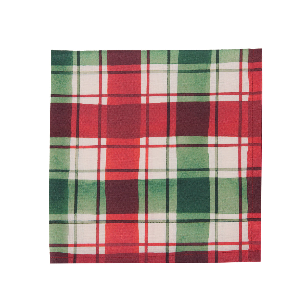 SET/4 TRADITIONAL TARTAN COTTON NAPKINS