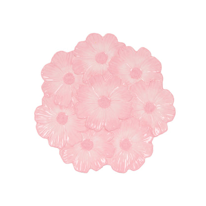 PINK COSMOS BOUQUET PLATE