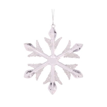 Glass Beaded Snowflake Hanging