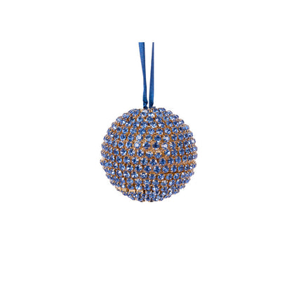 7cm Blue Crystal Bauble