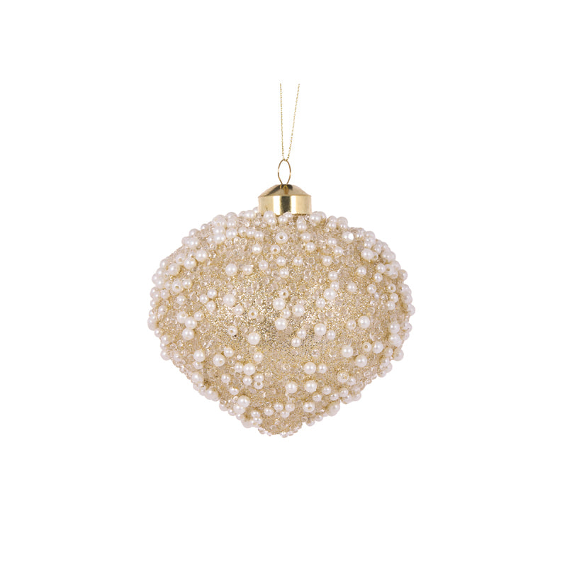 Champagne Encrusted Pearl Onion Bauble