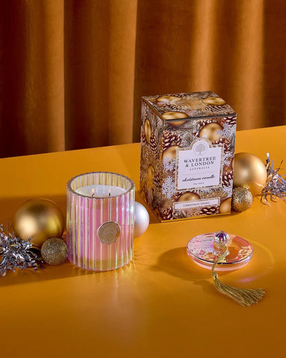 Luxe Christmas Tinsel Candle