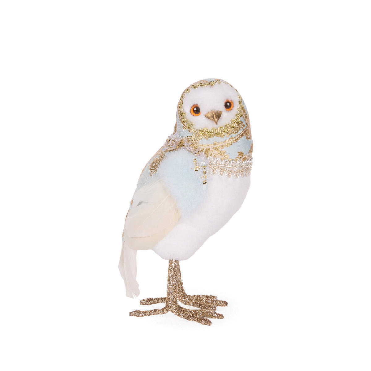 19cm Exquisite Blue Jacquard Owl