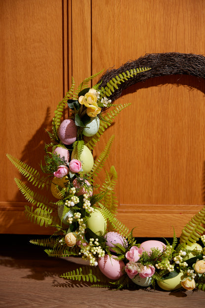 70 Cm Pastel Egg Garden Wreath