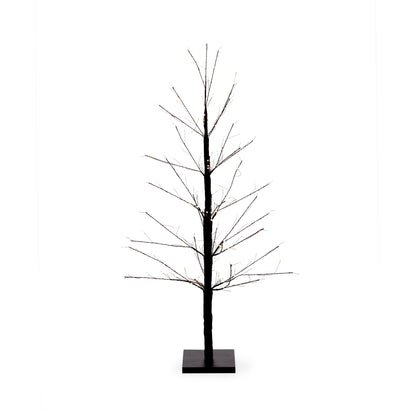 90cm LED Black Sparkle Tree
