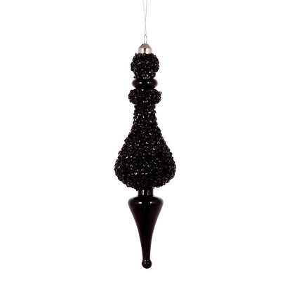 Black Beaded Finial