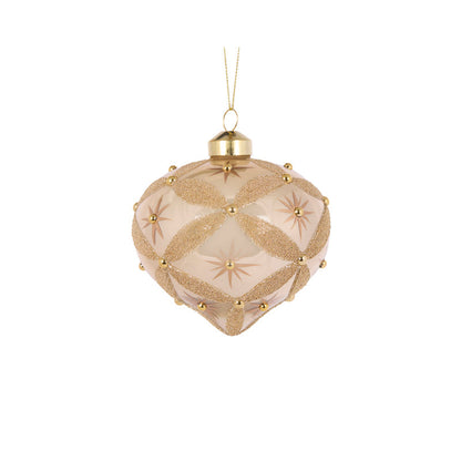 Champagne Glimmer Onion Bauble