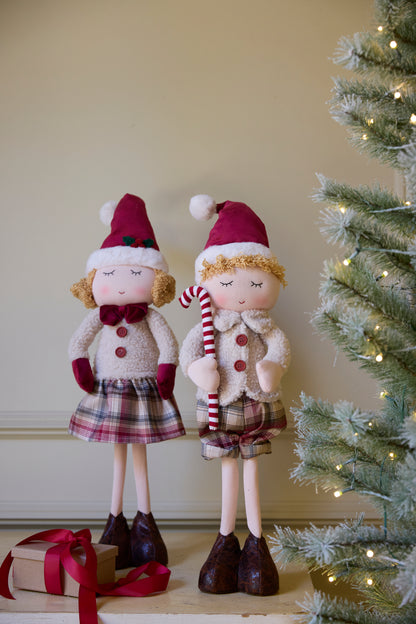 Standing Jasper And Holly Elves