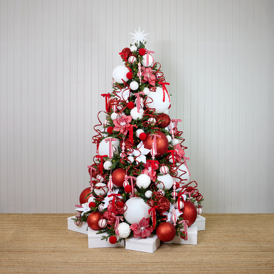 Peppermint Swirl Ornament Package - 7.5FT - 8FT